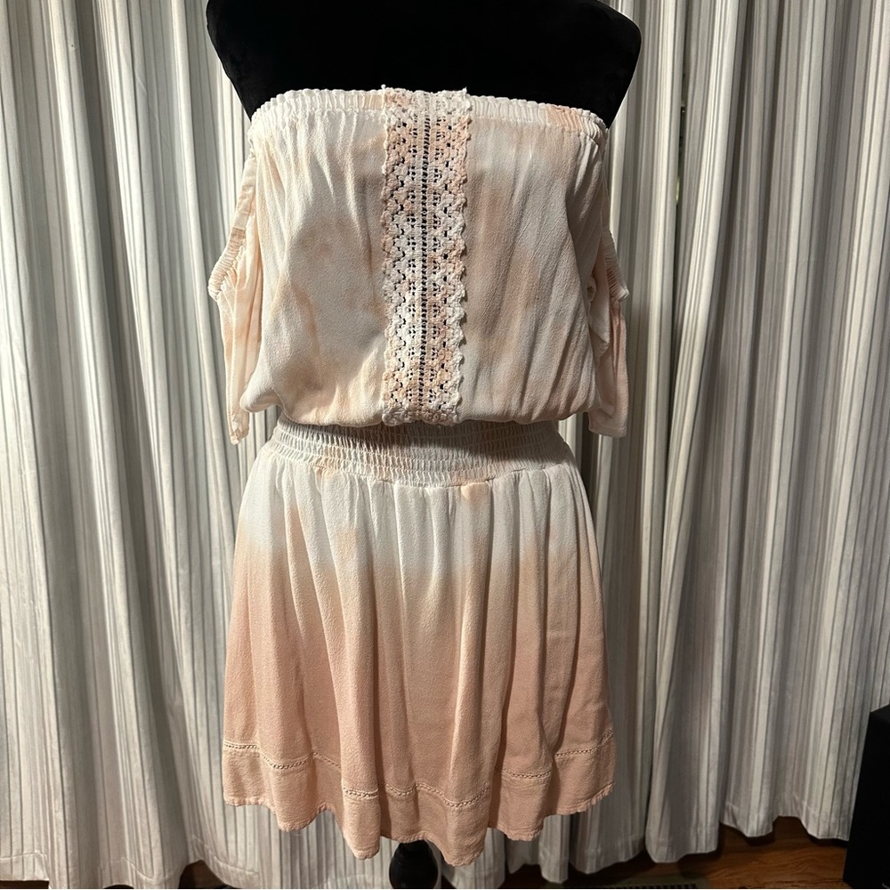 Ocean Drive Dip Dye Crochet Mini Dress